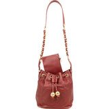 [🔄️B20 / F47] Chanel Caviar Leather CC Drawstring Bucket Crossbody Bag - vintageandkickz