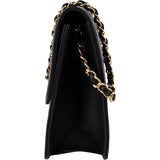 Chanel Quilted Lambskin CC Single Flap Shoulder Bag