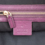 Gucci Grained Leather Interlocking G Britt Hobo Shoulder Bag
