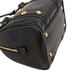 MCM Visetos Grained Leather Studded Boston Handbag