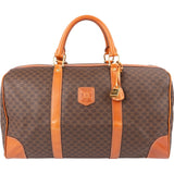 Celine Monogram Macadam Canvas Boston 45 Handbag