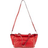 Valentino Garavani Leather Rockstud Small Shopper Handbag