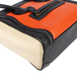Celine Tricolor Grained Leather Luggage Handbag - vintageandkickz