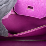 Hermès Violet Epsom Leather Birkin 35 Handbag - vintageandkickz