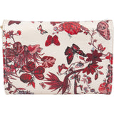 Christian Dior Monogram Floral Saddle Flap Mini Wallet