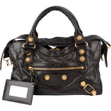 Balenciaga Dark Brown Leather Giant 21 City Handbag