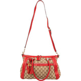 Gucci GG Monogram Bamboo Handbag