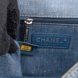 Chanel Quilted Denim Medium Single Flap Crossbody Bag