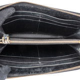 Miu Miu Crocodile Embossed Leather Zip Around Wallet