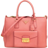 Prada Saffiano Leather Galleria Pocket Handbag