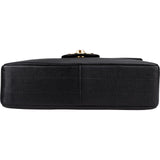 Chanel Horizontal Quilted Caviar Leather Jumbo 24K Gold Single Flap Crossbody Bag