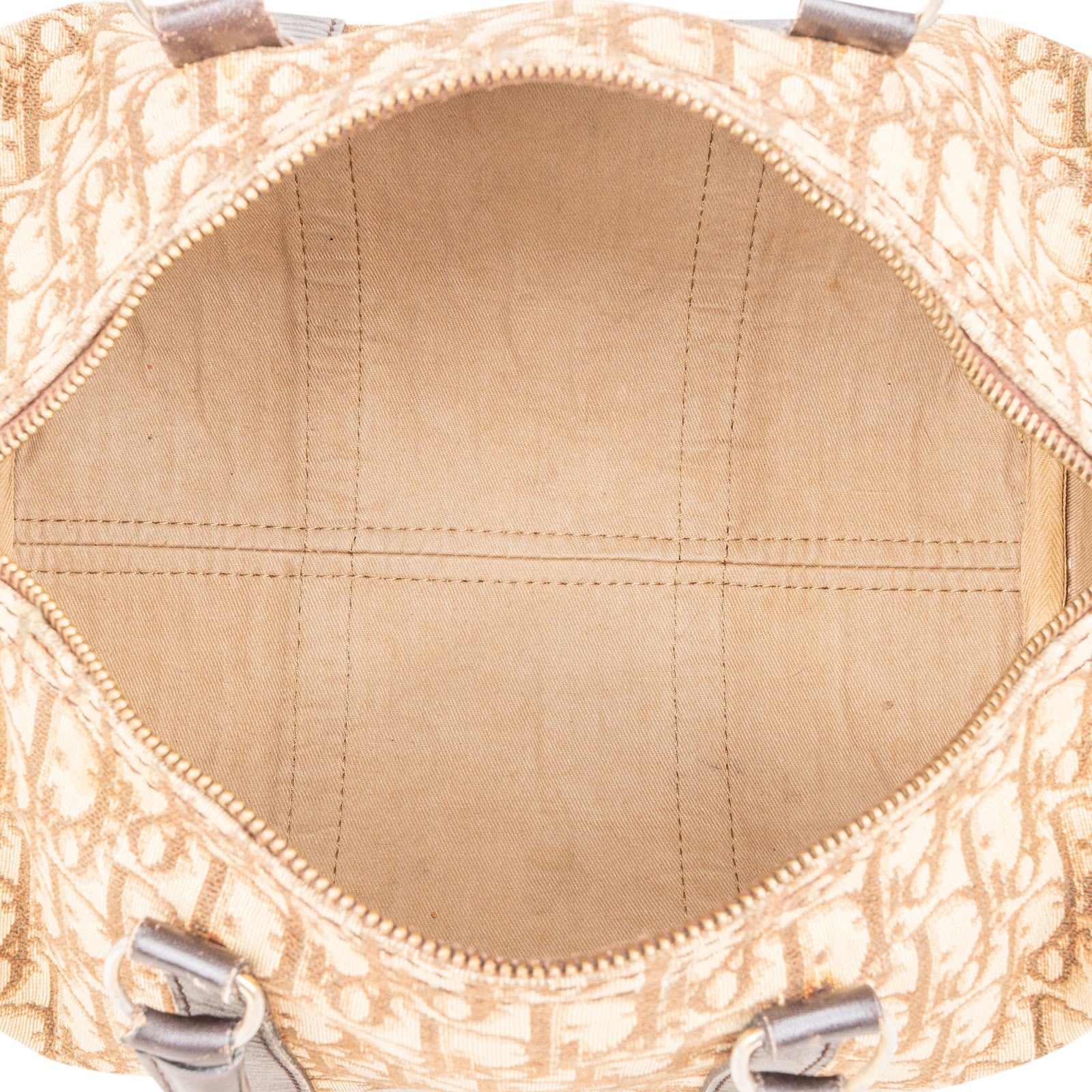 [🔄️B09 / F22] Christian Dior Monogram Trotter Canvas Boston Bag Handbag - vintageandkickz
