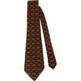 Hermès H Print Pattern Silk Tie Krawatte