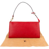 Louis Vuitton Red Epi Leather Pochette Accessoires Handbag