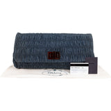 Prada Denim Gauffre Jumbo Clutch Bag