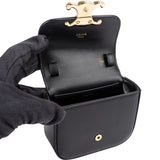 Celine Shiny Calfskin Box Micro Claude Crossbody Bag