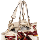Gucci Monogram GG Canvas Positano Scarf Drawstring Shoulder Bag