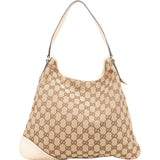 Gucci Monogram GG Canvas New Britt Hobo Shoulder Bag
