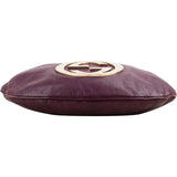 Gucci Grained Leather Interlocking G Britt Hobo Shoulder Bag