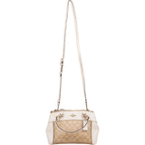 Coach Monogram Signature Canvas Prairie Satchel Handbag