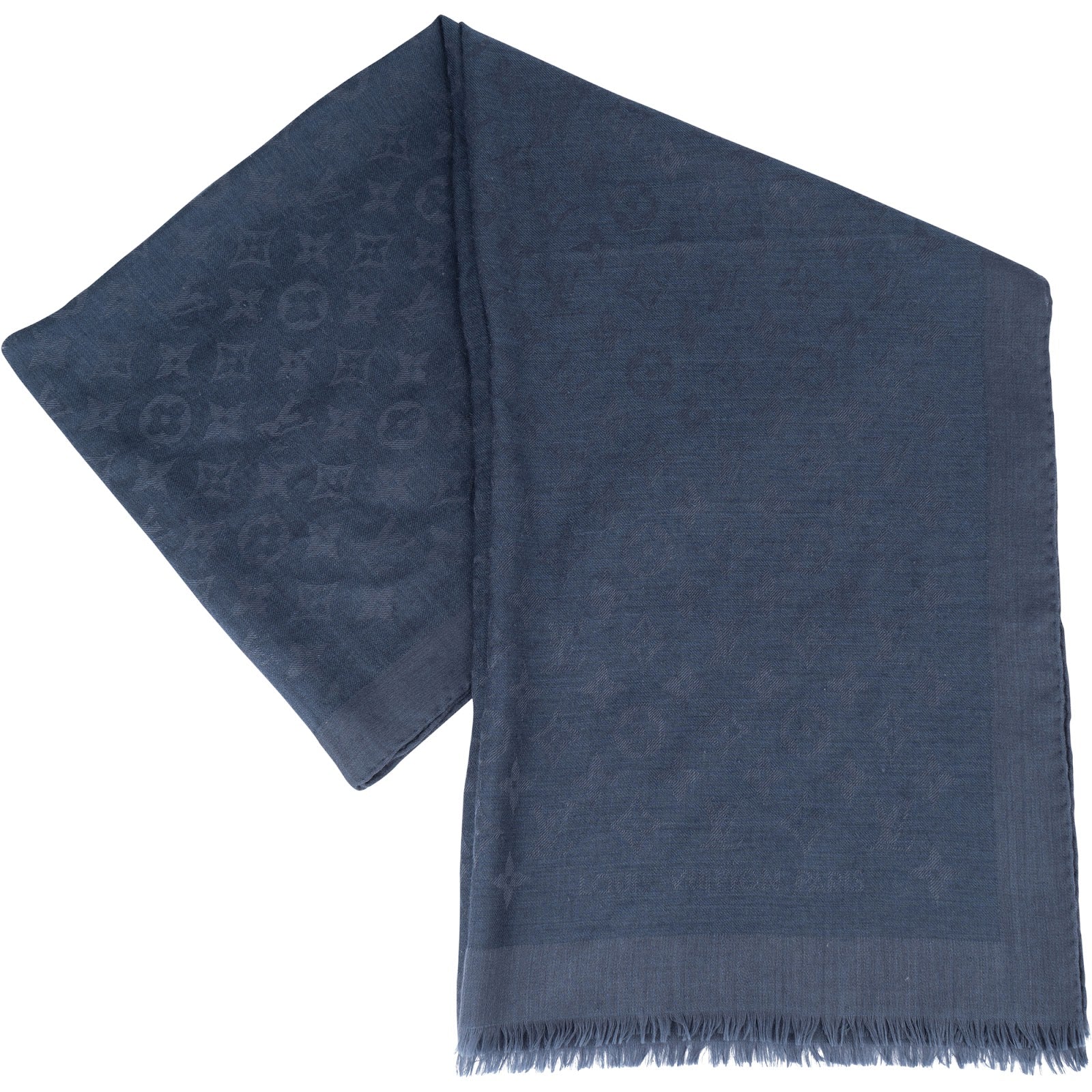 [🔄️B19 / F30] Louis Vuitton Wool Monogram Shawl Schal Scarf - vintageandkickz