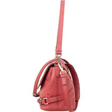 MCM Visetos Monogram Embossed Leather Patricia Saddle Shoulder Crossbody Bag