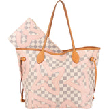 Louis Vuitton Limited Monogram Damier Azur Tahitienne Neverfull MM Shoulder Bag