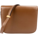 Celine Brown Boxcalf Classic Box Medium Crossbody Bag