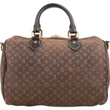 Louis Vuitton Monogram Mini Lin Idylle Fusain Speedy 30 Bandoulière Handbag