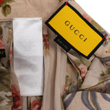 Gucci Floral Print Silk Ruffle Skirt (IT42)