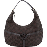Gucci Monogram GG Canvas Interlocking G Hobo Shoulder Bag