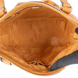 MCM Monogram Visetos Leather Studded Satchel Tote Shoulder Bag