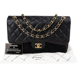 Chanel Quilted Caviar Leather Jumbo Double Flap Crossbody Bag