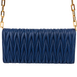 Miu Miu Matelassé Nappa Leather Wallet On Chain Crossbody Bag
