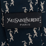 Yves Saint Laurent YSL Monogram Silk Tie Krawatte