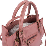 Balenciaga Pink Leather City Handbag