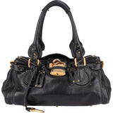 Chloé Pebbled Leather Paddington Satchel Handbag