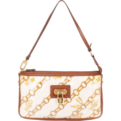 [🔄️B18 / F23] Louis Vuitton Canvas Monogram Signature Charms Pochette Handbag - vintageandkickz