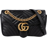 Gucci Matelassé Leather GG Marmont Medium Shoulder Crossbody Bag