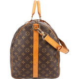 Louis Vuitton Monogram Canvas Keepall 55 Bandoulière Travel Bag