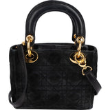 Christian Dior Suede Mini Lady Dior Handbag