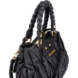 Miu Miu Quilted Leather Handbag - vintageandkickz