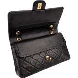 Chanel Quilted Lambskin 24K Gold Medium Double Flap Shoulder Bag