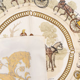 Hermès La Promenade de Longchamps Silk Carre 90 Scarf Tuch