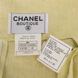 Chanel Green Linen Vintage Sleeveless Button Dress (DE 38 / FR 40)