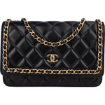 Chanel Limited Quilted Lambskin Wallet On Chain Crossbody Bag - vintageandkickz