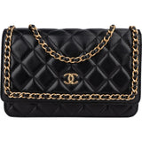 Chanel Limited Quilted Lambskin Wallet On Chain Crossbody Bag - vintageandkickz