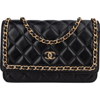 Chanel Limited Quilted Lambskin Wallet On Chain Crossbody Bag - vintageandkickz
