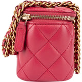 Chanel Quilted Lambskin Mini Vanity Case Crossbody Bag