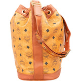 MCM Monogram Visetos Drawstring Bucket Crossbody Bag